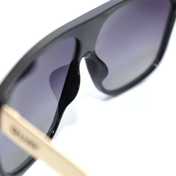 Quay Australia NO CURFEW Shield Sunglasses - Black/Smoke Polarized - NWT - Picture 11 of 12